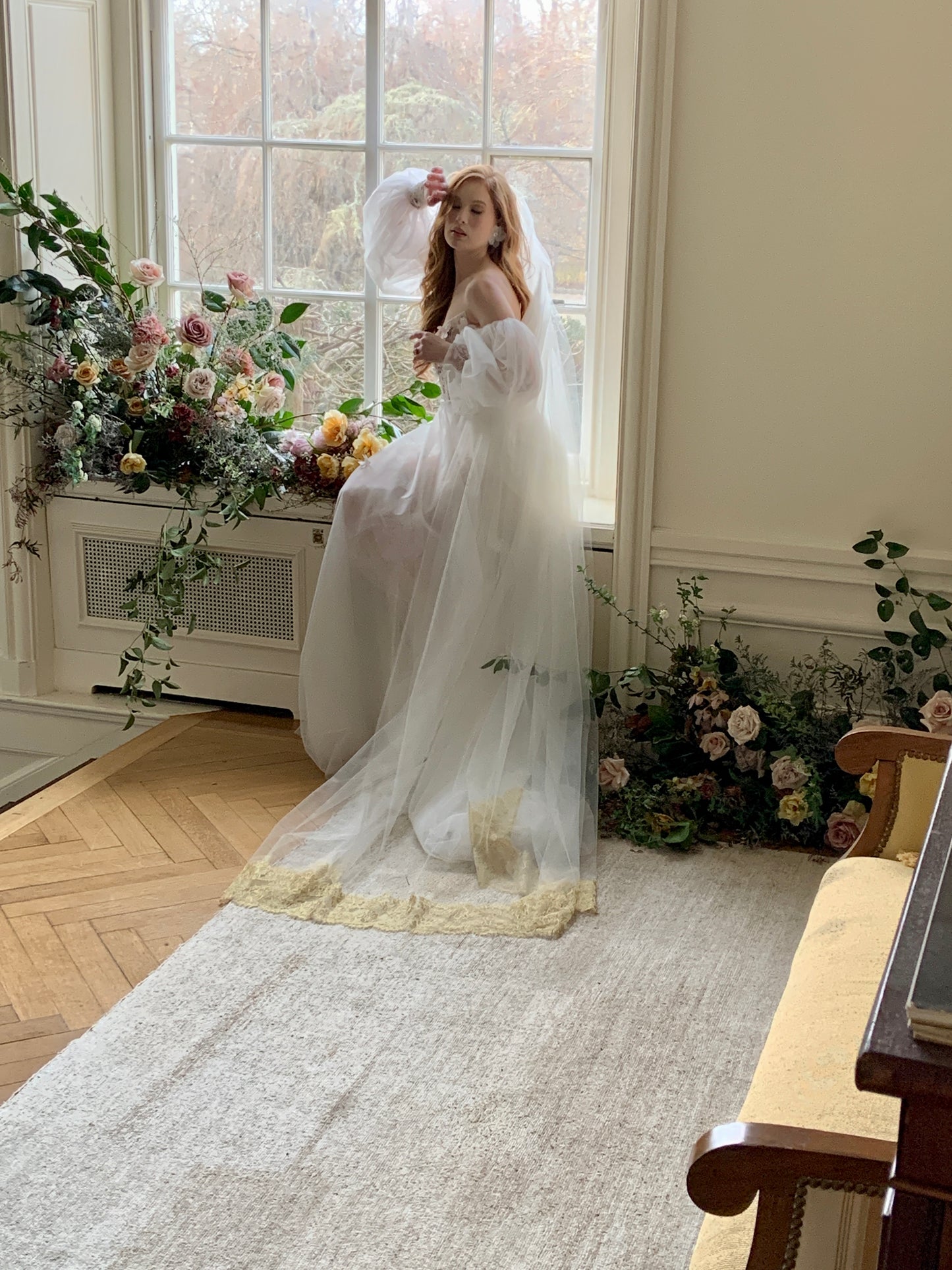 Davina cathedral veil by Dhibi Couture