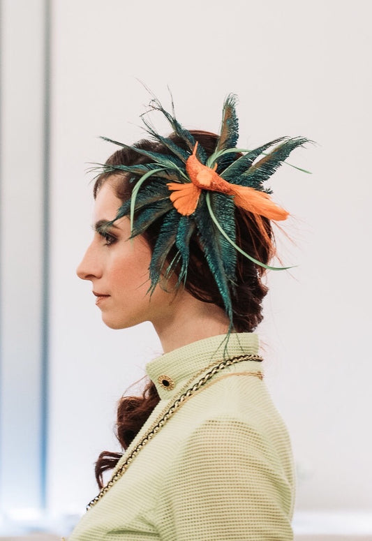 Couture Bird of Paradise hair clip- only one available!