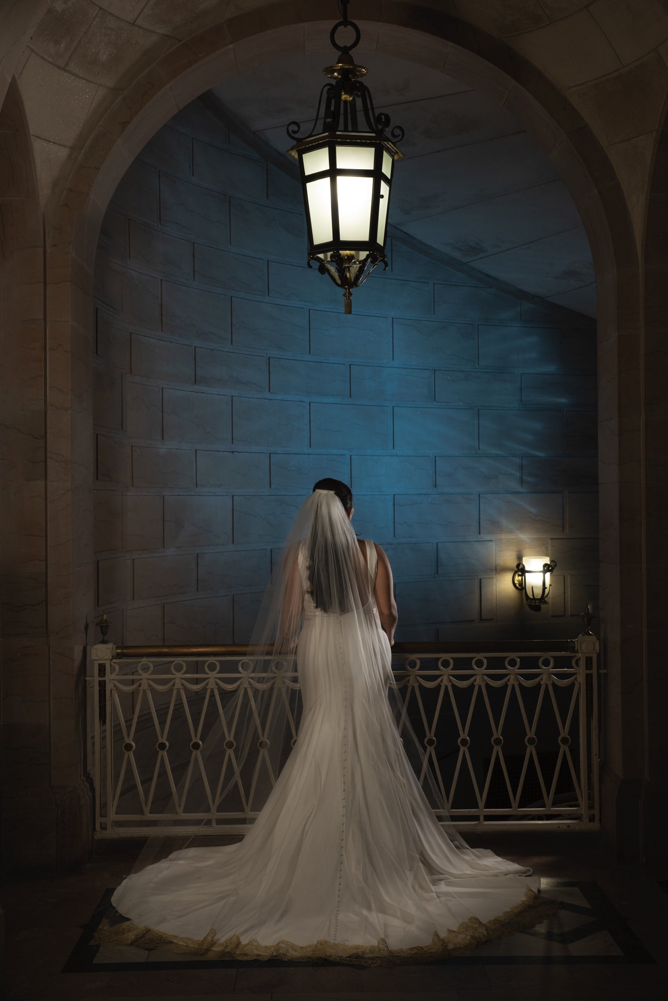 Davina cathedral veil by Dhibi Couture