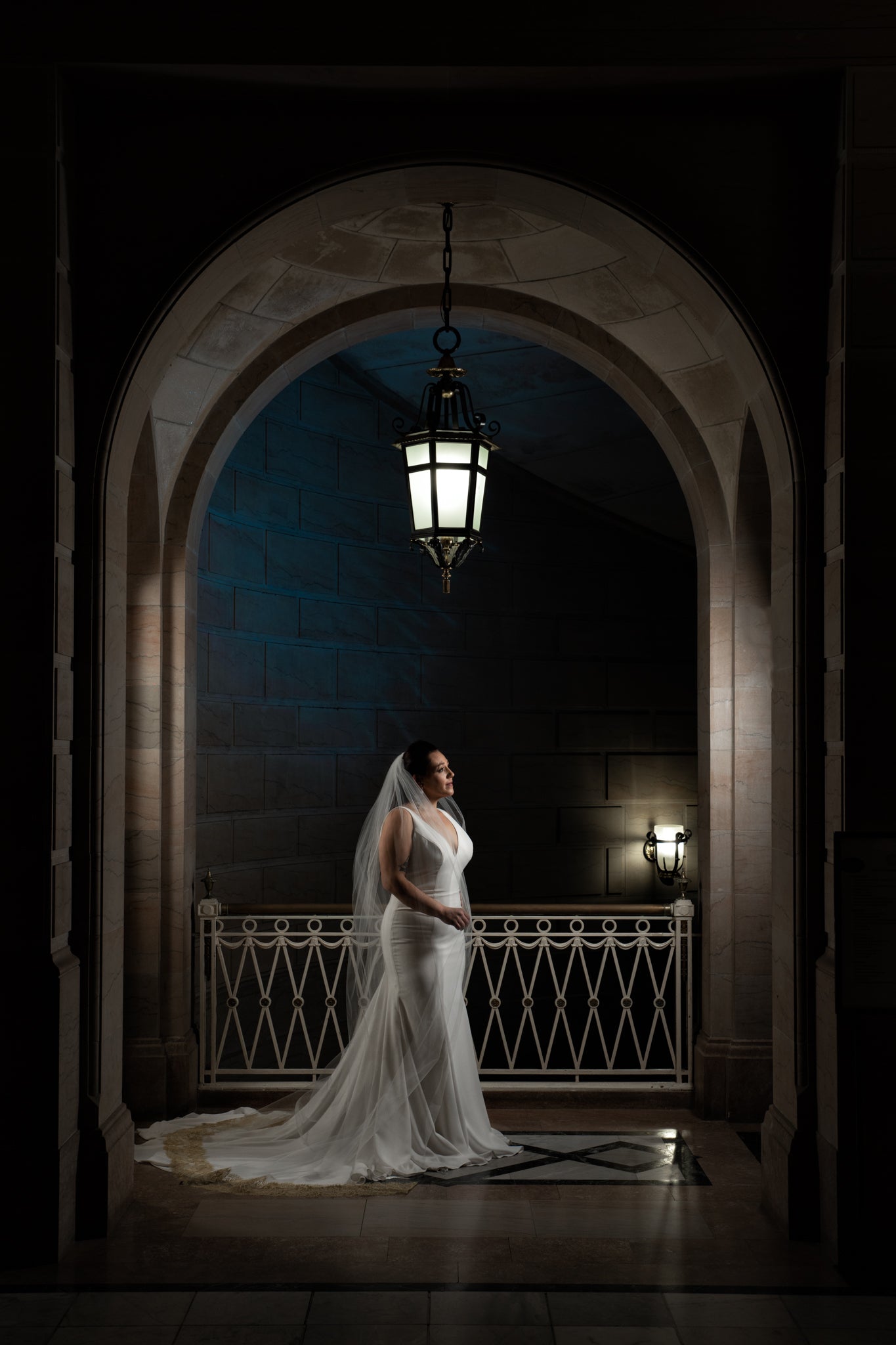 Davina cathedral veil by Dhibi Couture
